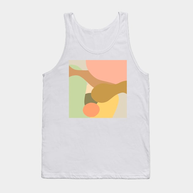 Abstract colorful curves Tank Top by ghjura